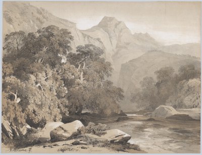 Landskab, 1800-tallet. af Alexandre Calame