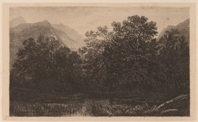 Bjergdam af Alexandre Calame