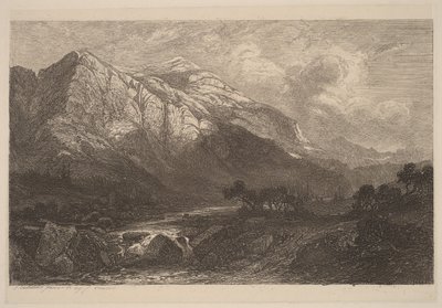 Bjergbæk af Alexandre Calame