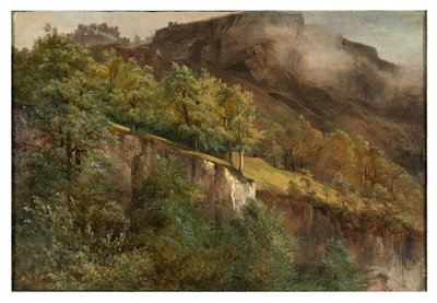 Bjerglandskab i Valais af Alexandre Calame