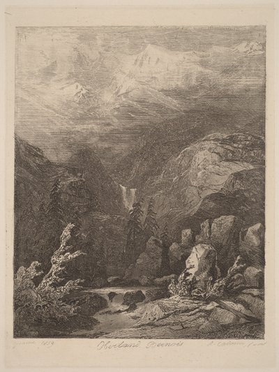 Berner Oberland af Alexandre Calame