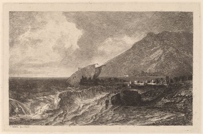Forlis på en kyst af Alexandre Calame