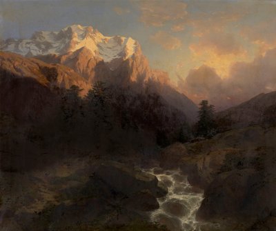 Wetterhorn af Alexandre Calame
