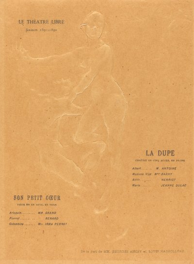 Dupeen; Hendes lille hjerte af Alexandre Charpentier