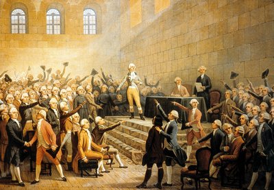 Forsamling af notablerne fra Dauphine, Frankrig, den 21. juli af Alexandre Debelle