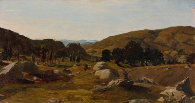 Landskab nær Chiusi, Toscana af Alexandre Desgoffe