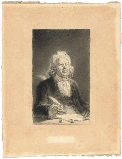 Portræt af Philippe Néricault Destouches af Alexandre Evariste Fragonard