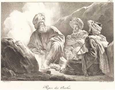 Resten af ​​araberne af Alexandre Evariste Fragonard
