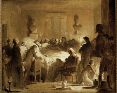 Duc de Berrys sidste øjeblikke (maleri på lærred) af Alexandre Evariste Fragonard