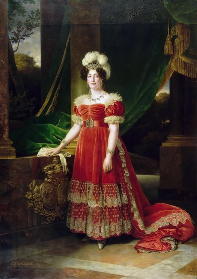 Portræt af Marie Therese af Frankrig 1778-1851 af Alexandre Francois Caminade
