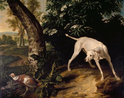 Jagtscene, detaljer fra maleri af Alexandre-Francois Desportes (1661-1743), Frankrig af Alexandre Francois Desportes
