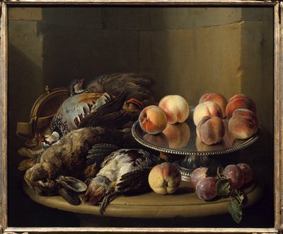 Stilleben, spil og nåle maleri af Francois Desportes (1661-1743) Paris fra det 18. århundrede, dekorativ kunst af Alexandre Francois Desportes