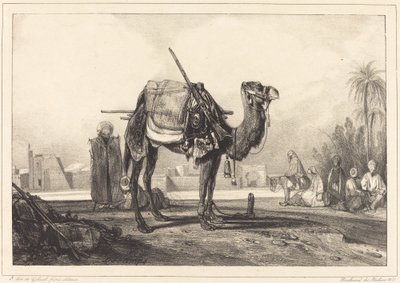 Kamel og arabere af Alexandre Gabriel Decamps