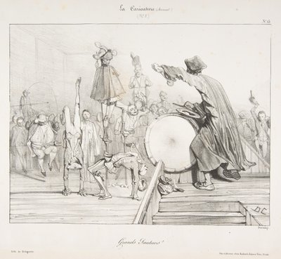 Store Jumpers!, fra La Caricature, 1823-60. af Alexandre Gabriel Decamps