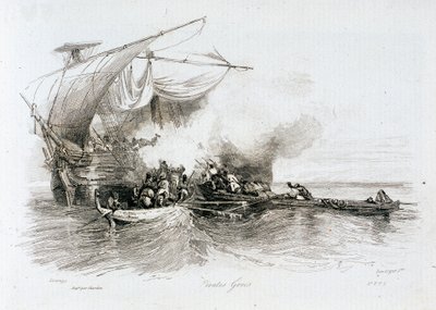Græske pirater af Alexandre Gabriel Decamps