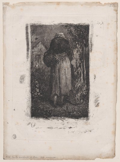 Gammel tiggerkone, 1833-38. af Alexandre Gabriel Decamps