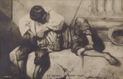 Fattige drenge, 1800-tallet af Alexandre Gabriel Decamps