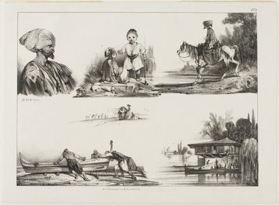 Skitseark, nr. 3 af Alexandre Gabriel Decamps