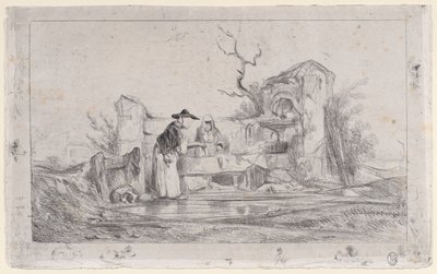 Vaskekonerne, 1833-38. af Alexandre Gabriel Decamps