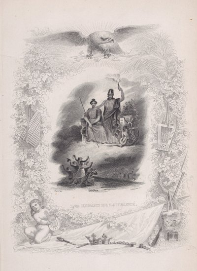 Frankrigs børn, fra Bérangers sange, 1829 af Alexandre Gustave Adolphe Levasseur