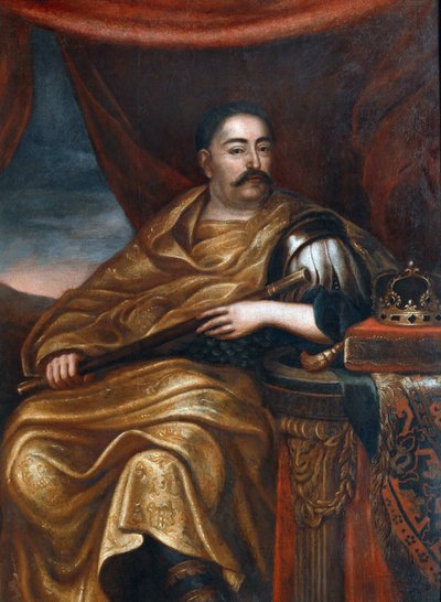 Portræt de Jean III Sobieski (1629-1696) Roi de Pologne "" 17eme Siecle - Portræt af John III Sobieski (1629-1696), King of Polen og Grand Duke of Litauen - Tricius, Jan (CA 1620 -Ca 1692) - Olie På lærred - 162x114 cm - Wilanow Palace Museum af Alexandre Jan Tricius