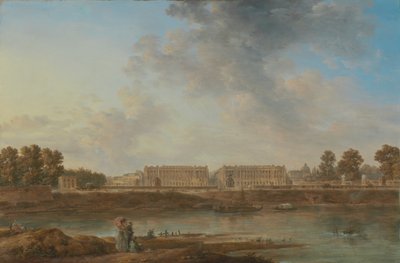 Udsigt over Place Louis XV, ca. 1775-87 (olie på lærred) af Alexandre Jean Noel