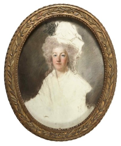 Portræt af dronning Marie Antoinette af Frankrig 1755-1793, 1791-1792. af Alexandre Kucharski