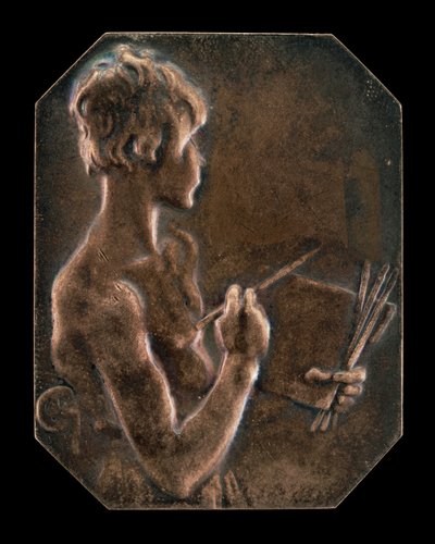 Maleri Maleriet [forside], 1897. af Alexandre Louis Marie Charpentier