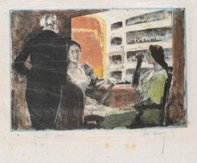 Operaboksen La Loge de Lopera, 1894. af Alexandre Lunois