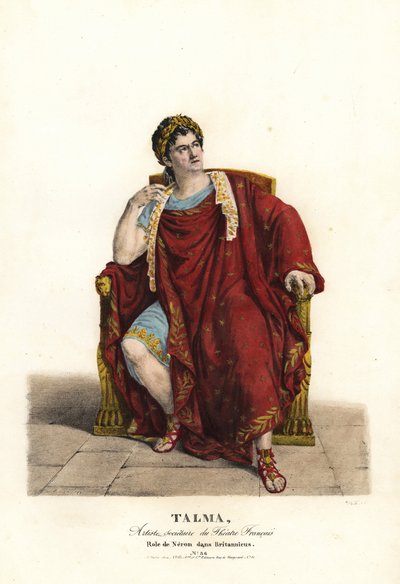 Francois Joseph Talma som Nero i Britannicus af Jean Racine, Theatre Français af Alexandre Marie Colin