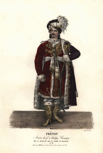 Jean Audeville Fresnoy som Menzicoff i La Famille de Menzicoff af J-J-M Duperche, Ambigu Comique af Alexandre Marie Colin