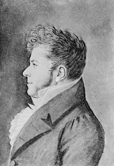 Unge Stendhal, c. 1815 af Alexandre Marie Longuet