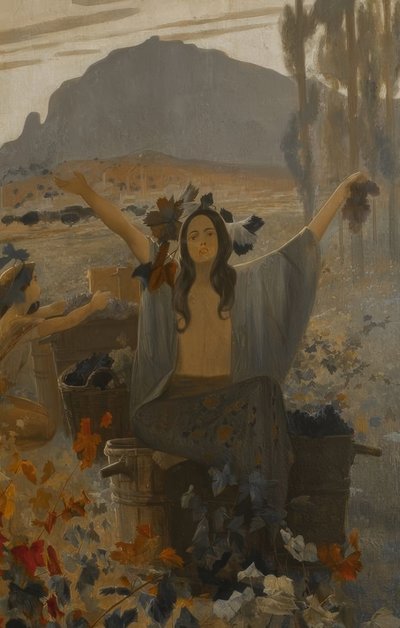 Vægmalerier, symbolister. Casa Alegre af Sagrera, Terrassa. af Alexandre de Riquer
