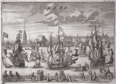 Udsigt over Sankt Petersborg, 1727 af Alexei Fyodorovich Zubov