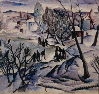 Vinter. Frossen Dam, 1923-1924 af Alexei Ilyich Kravchenko