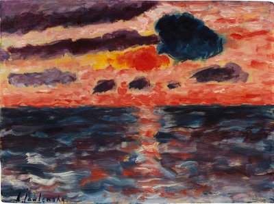 Solnedgang, Borkum, 1928. af Alexei Javlensky von