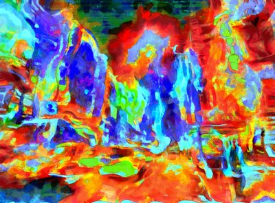 Stjerne over by,2020,(blandede medier) af Alexei Makhov