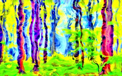 Levende organiske søjler, 2020 (blandede medier) af Alexei Makhov