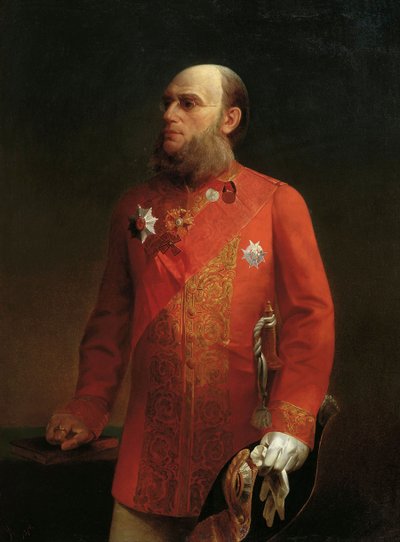 Portræt af den russiske geograf Pyotr Semenov-Tyan-Shansky