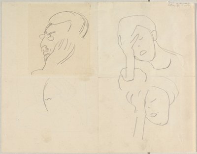 Bildnisskizze Kandinsky af Alexej von Jawlensky