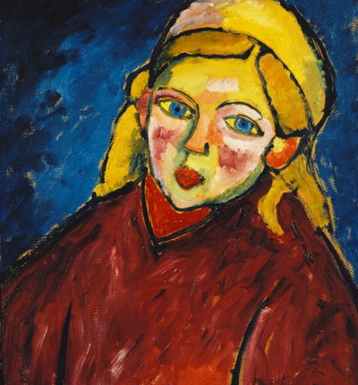 Barn med blå øjne; Barn med blå øjne, 1912 af Alexej von Jawlensky