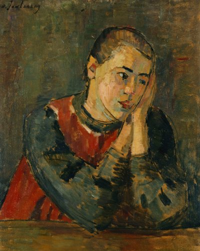 barn med trimmet hoved; Barn med afskåret hoved, 1906 af Alexej von Jawlensky