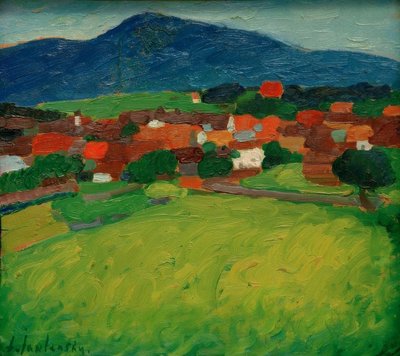 Murnau landsby af Alexej von Jawlensky