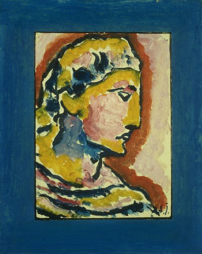 hoveder; leder, 1930 af Alexej von Jawlensky