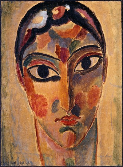 Mystisk hoved: Hoved Ascona; Mystisk hoved: Asconese Head, 1918 af Alexej von Jawlensky