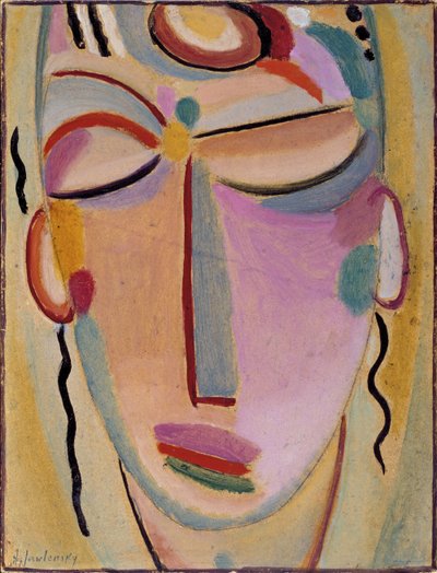 Mystisk hoved: Meditation af Alexej von Jawlensky