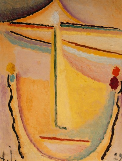 Pink-Orange; Rosa-Orange, 1929 af Alexej von Jawlensky