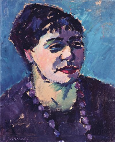 Portræt af fru Epstein (olie på pap) af Alexej von Jawlensky