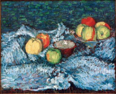 Stilleben med æbler, omkring 1905 af Alexej von Jawlensky