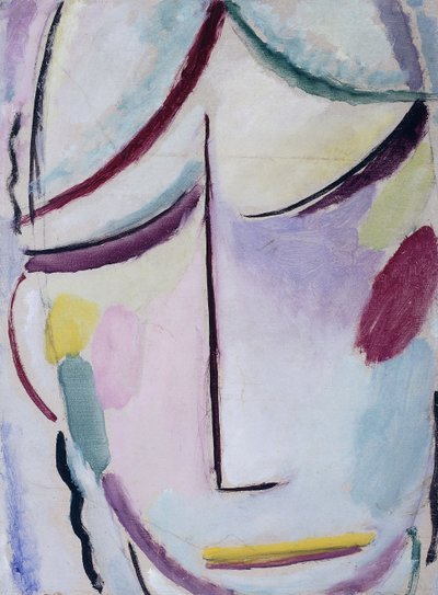 Frelserens ansigt; Heilandsgesicht, ca. 1921 af Alexej von Jawlensky